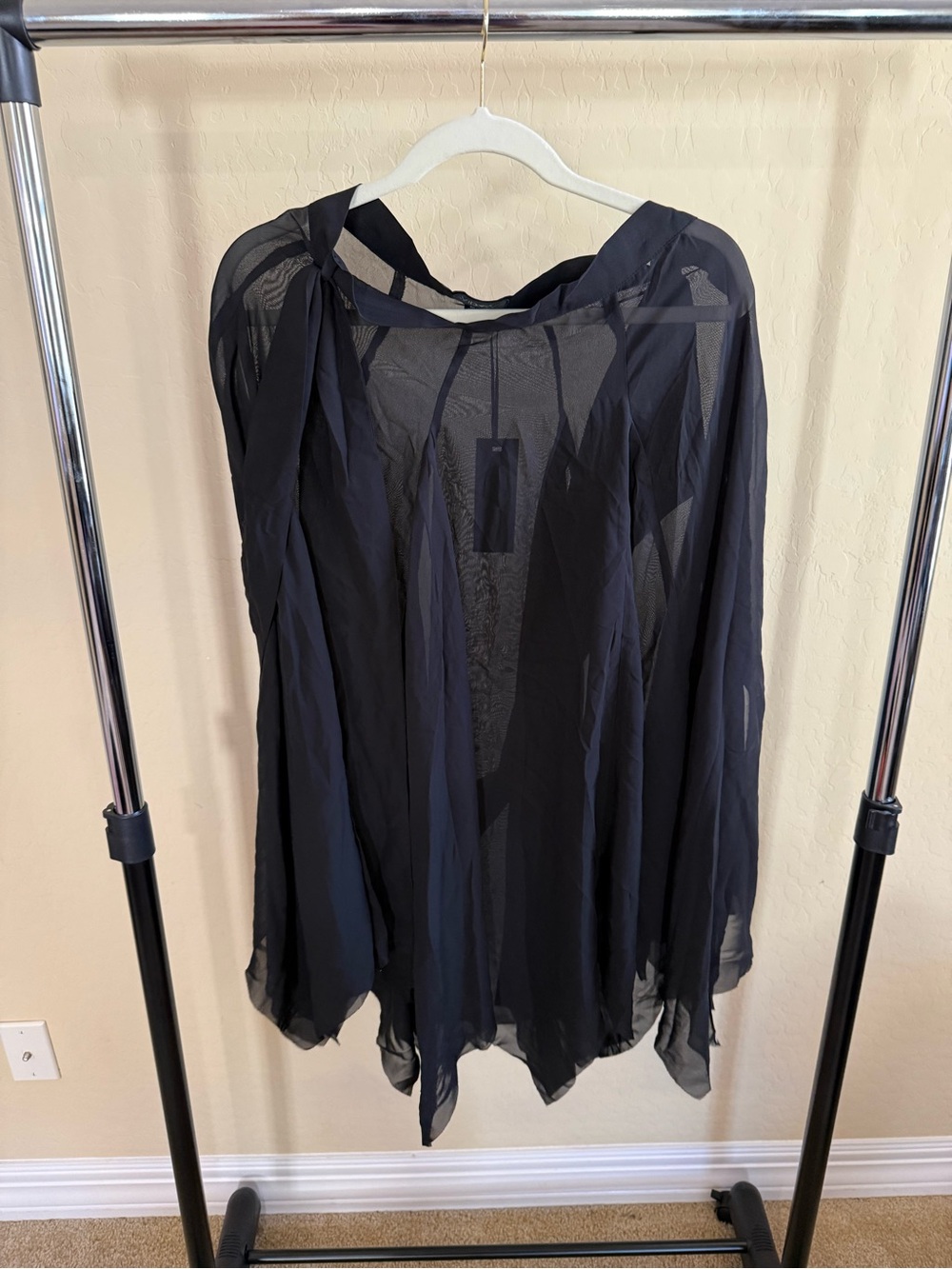 Dolls Kill Black Sheer Maxi Skirt